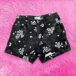 Daisy Black High Waist Jean Shorts
